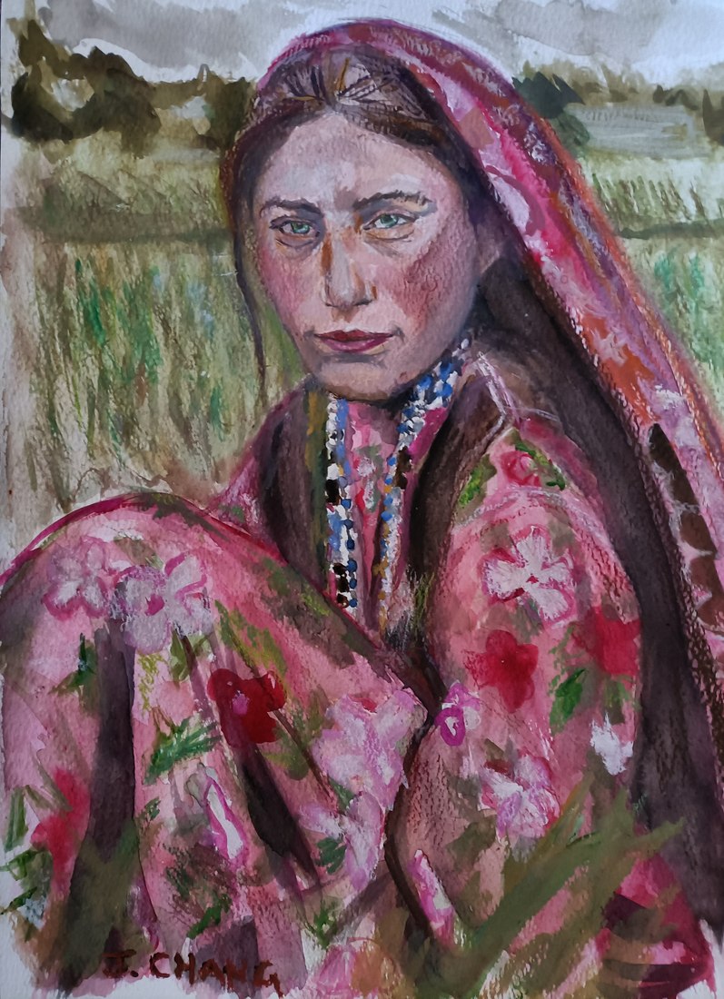Portrait painting by Joanne Chang