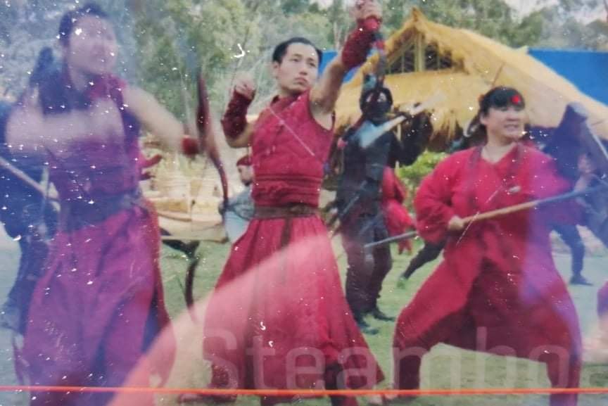 On set — Shang-Chi background performer scene