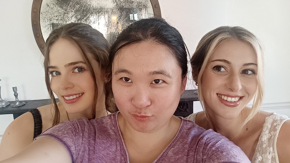 Joanne Chang with the Vampire's Forbidden Kiss cast